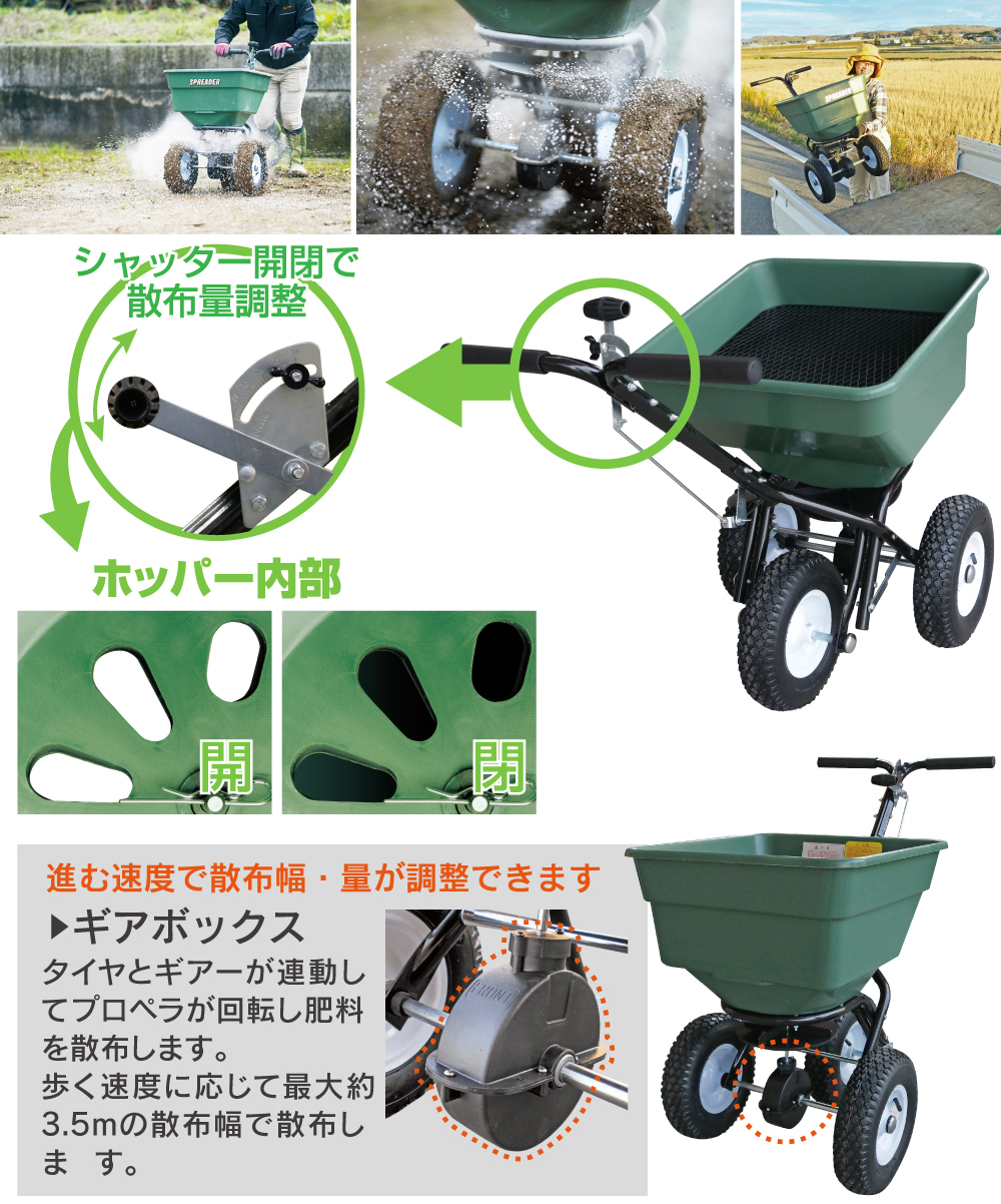 3輪マルチ散布機60L