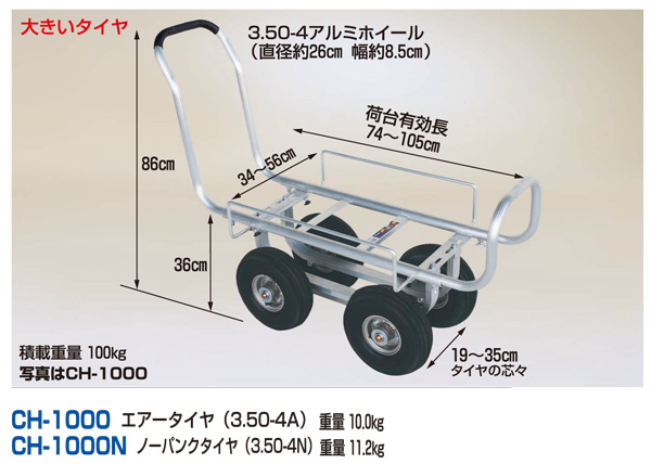 アルミ製ハウスカー(タイヤ幅調整タイプ)大きいタイヤ