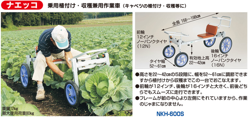 ナエッコ 乗用植付け作業車